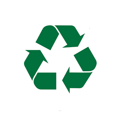 Materials in our products can be recycled